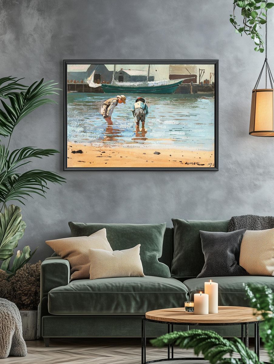 Boys Wading (1873) Winslow Homer. — room view 4