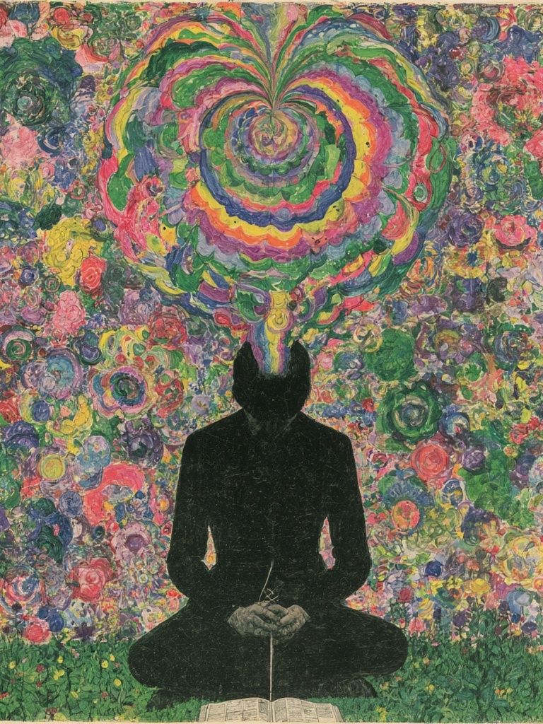 Meditative Floral Vision Fine-Art Poster. poster — fine-art art