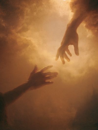 Ethereal Hands in Light Poster. poster