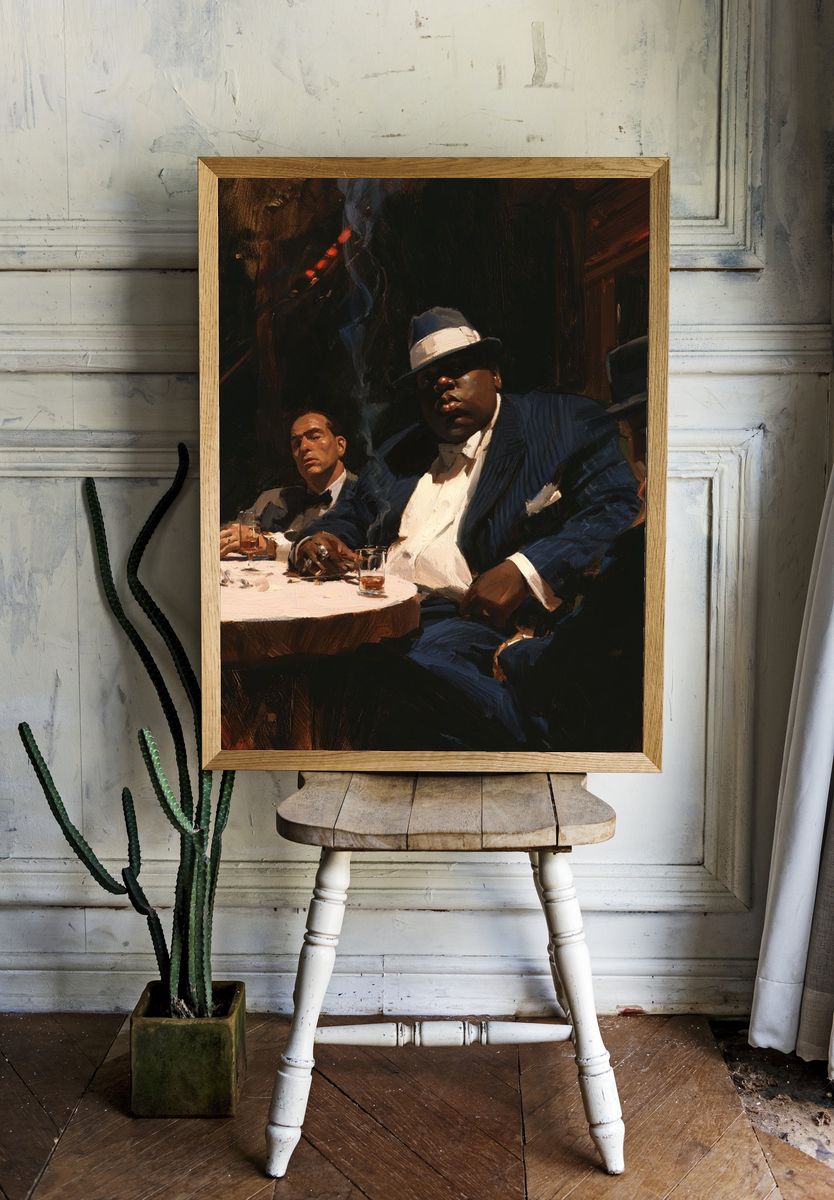 Jazz Club Portrait Poster. room preview