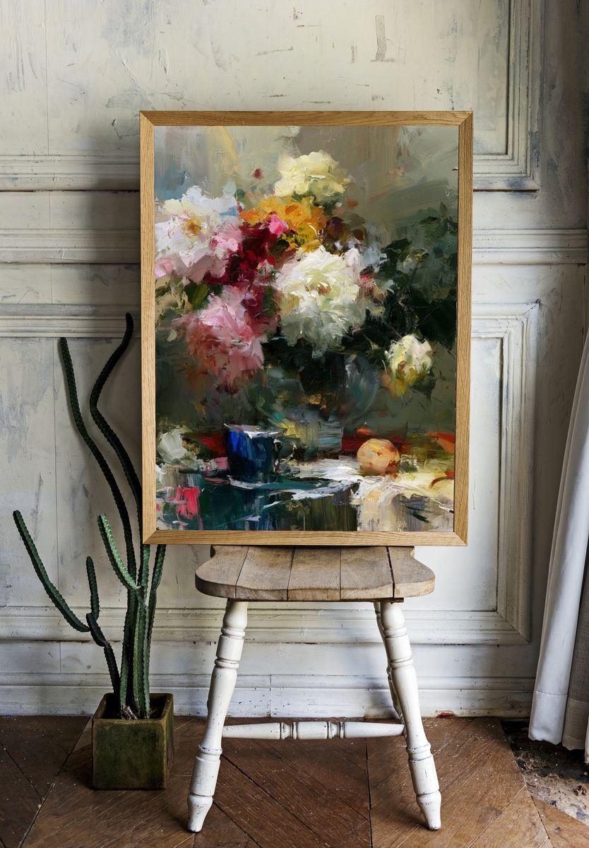 Floral Still Life — Fine-Art Print. room preview