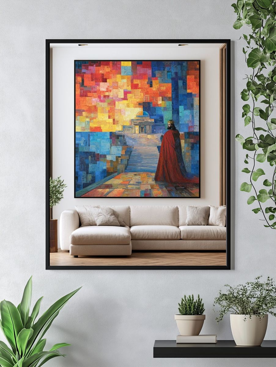King on the Terrace Fine-Art Poster. — room view 4