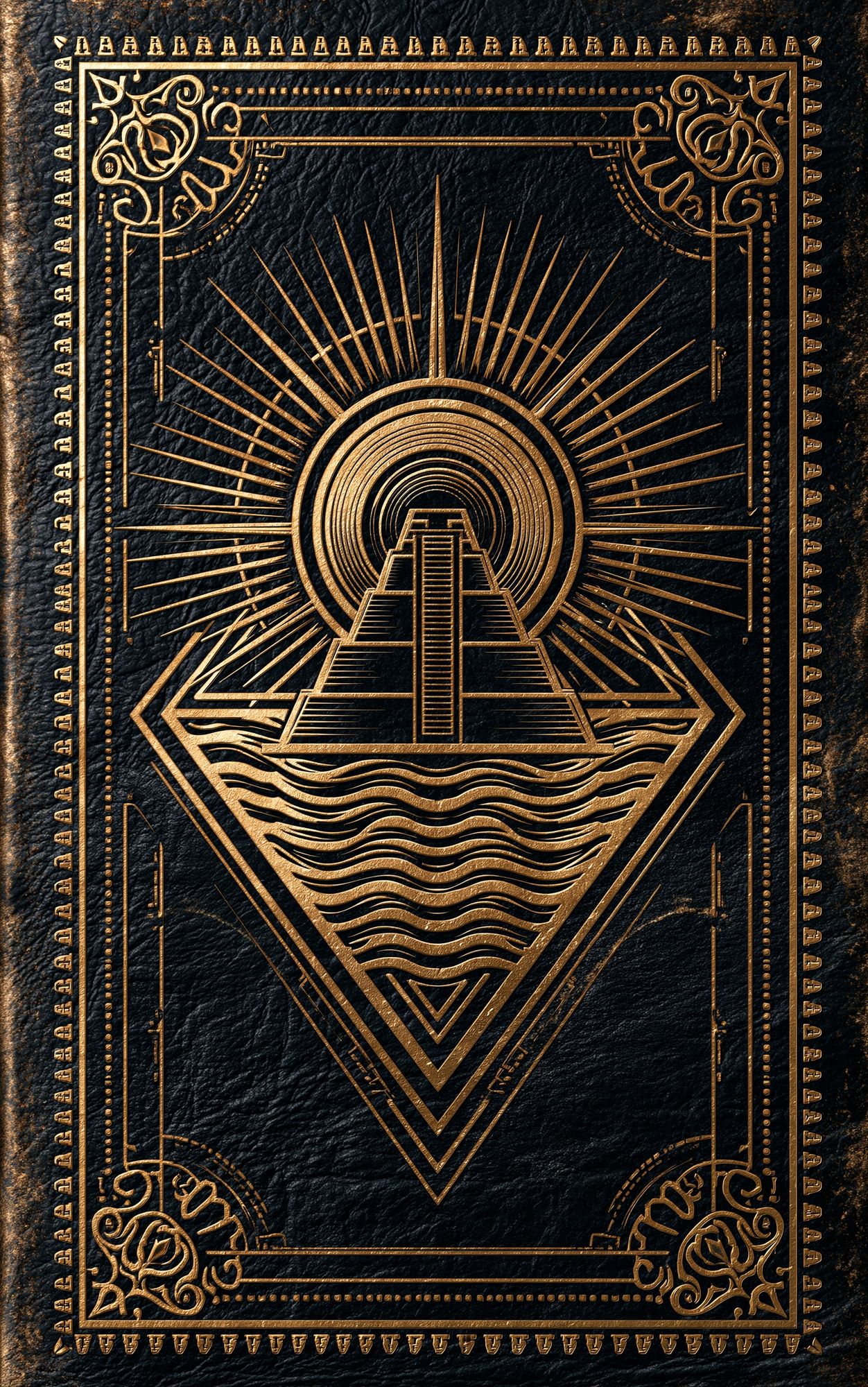 Art Deco Sunburst Pyramid Poster. poster detail