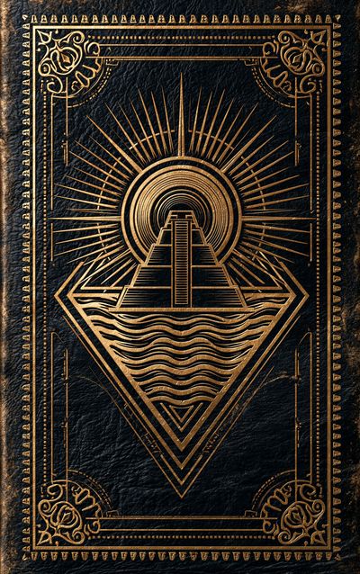 Art Deco Sunburst Pyramid Poster.