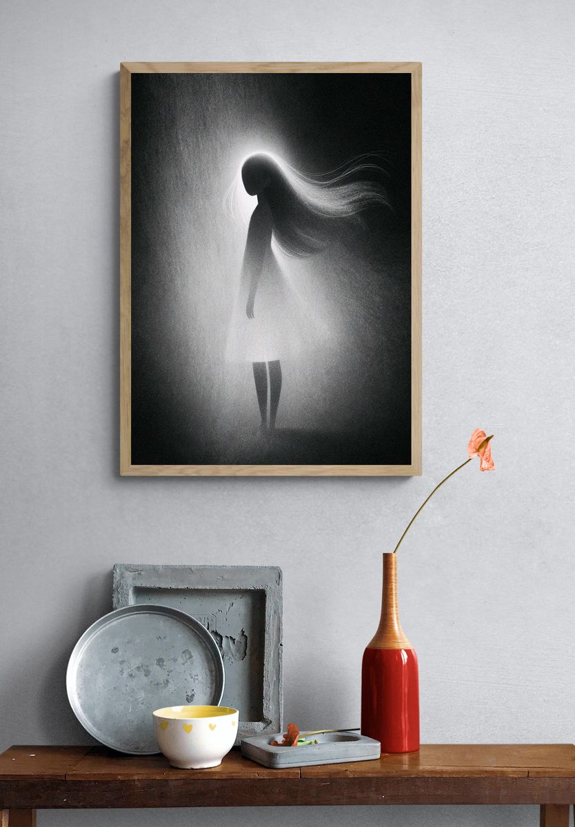 Ethereal Silhouette Fine-Art Print. — room view 3