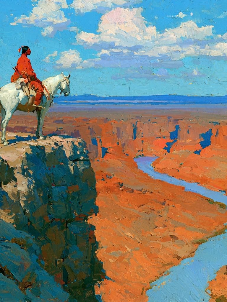 Desert Rider Fine-Art Print. poster — fine-art art