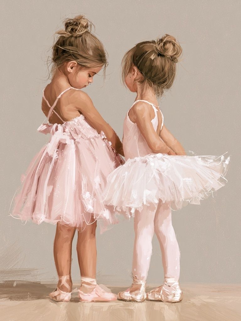 Ballerina Sisters Fine-Art Print. poster detail