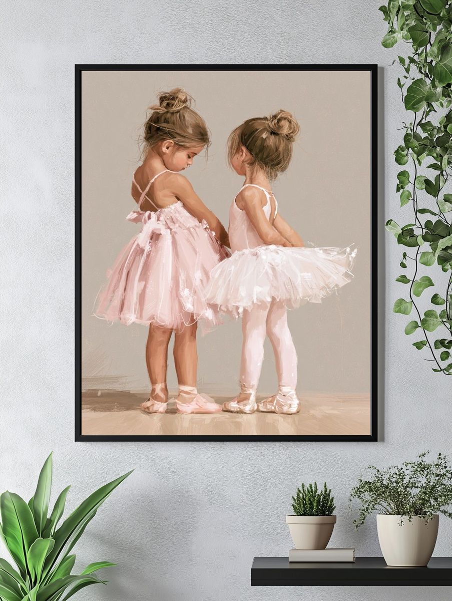Ballerina Sisters Fine-Art Print. — room view 4