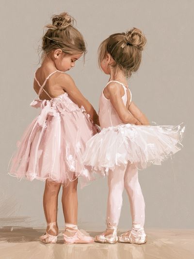 Ballerina Sisters Fine-Art Print.