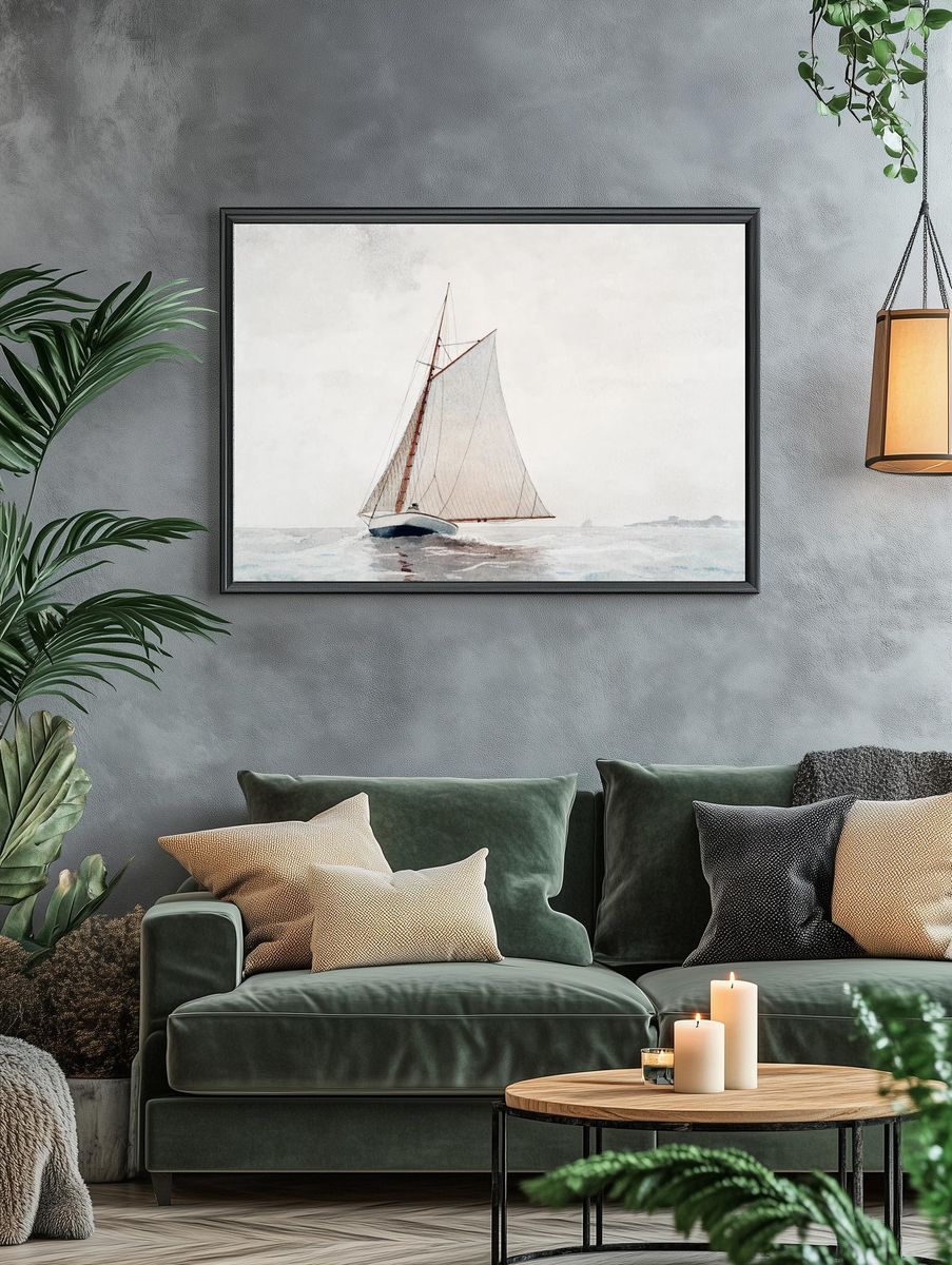 Sailing Gloucester (ca.1880) Winslow Homer. — room view 4