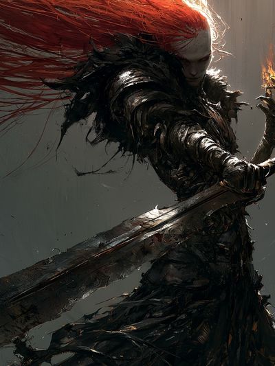 Crimson Warrior Fine-Art Print.