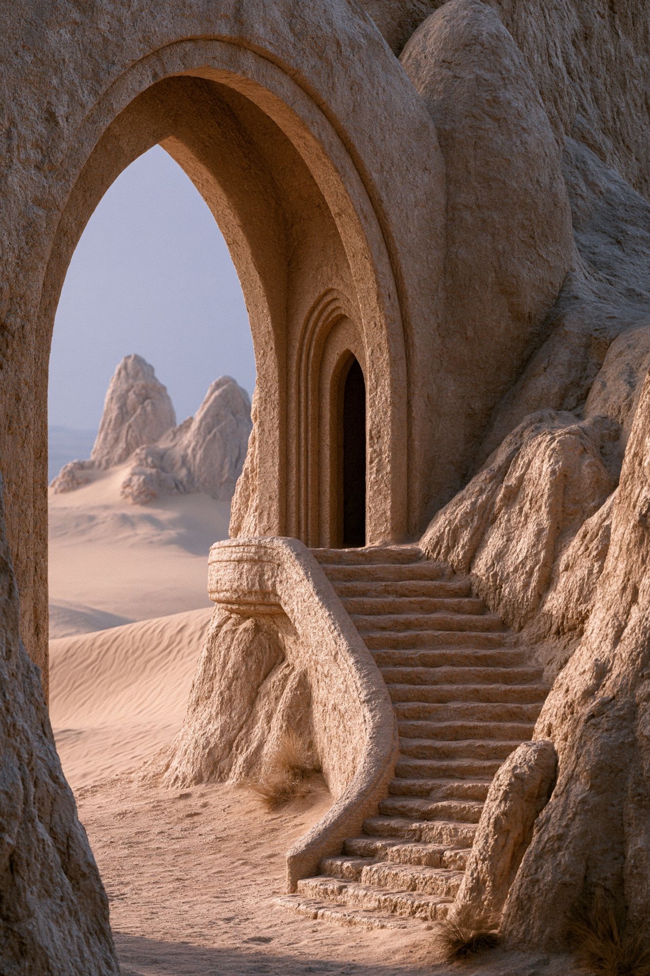 Desert Archway Fantasy Print. poster — fine-art art
