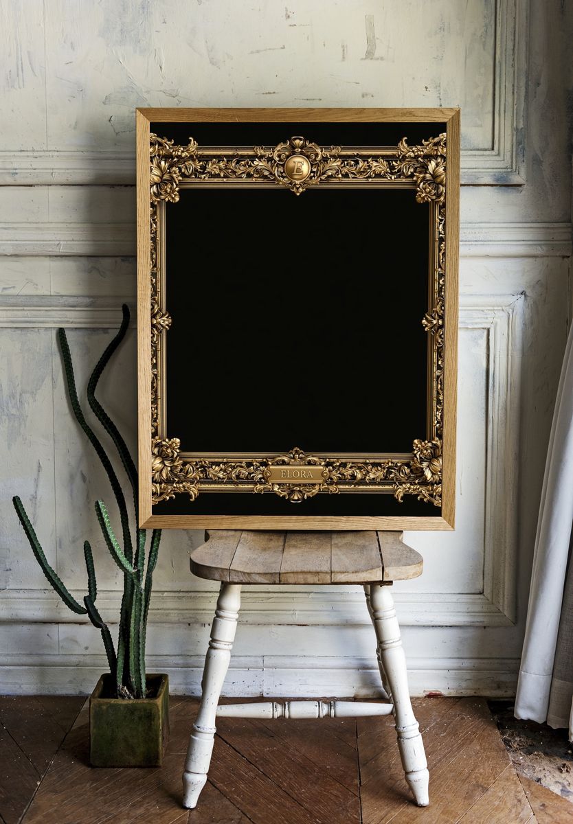 Surreal Bloom Portrait Print. room preview