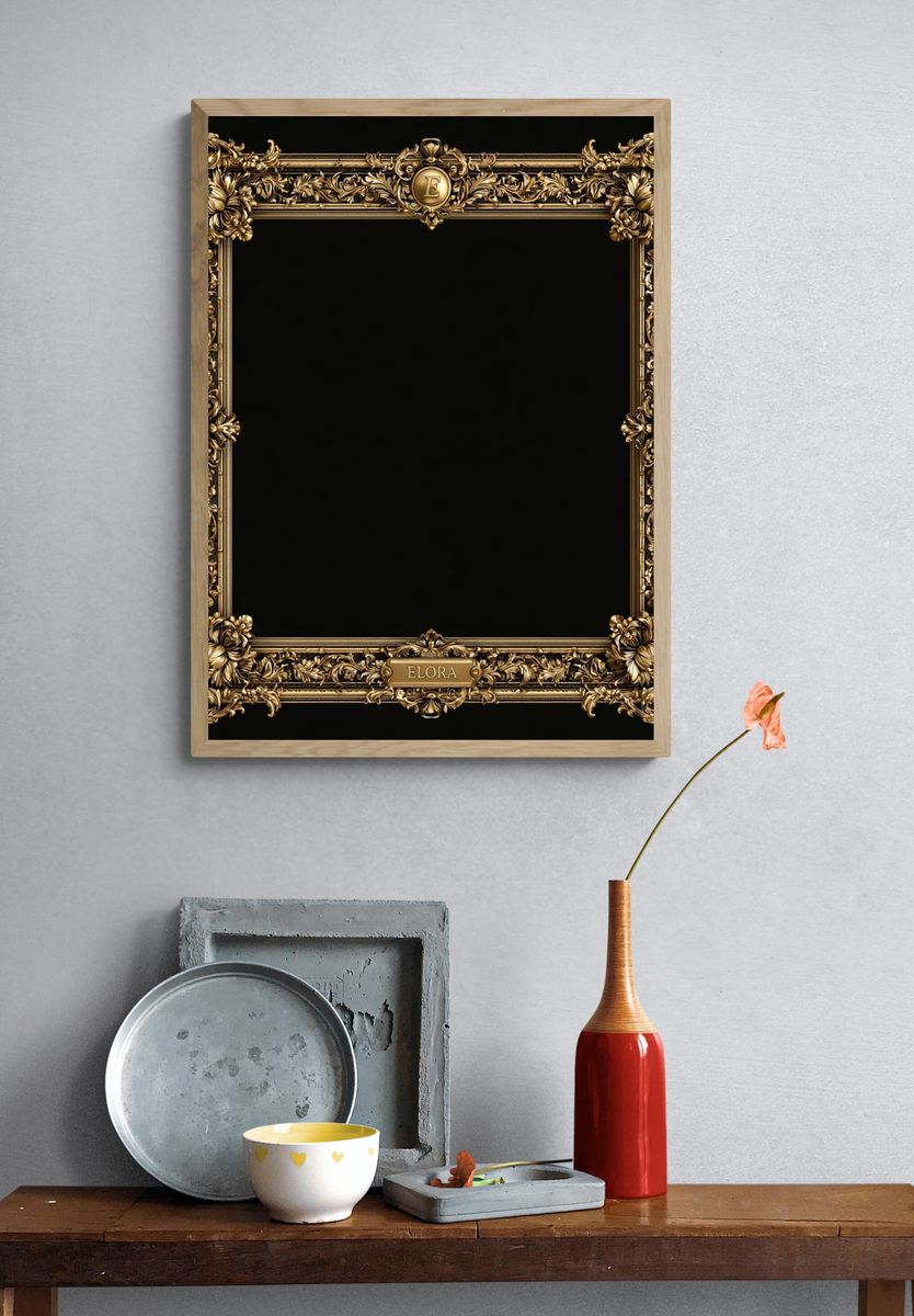 Surreal Bloom Portrait Print. — room view 3