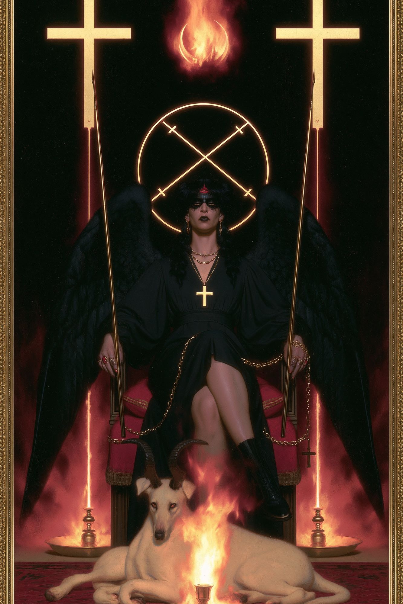 Occult Throne Gothic Print. poster detail