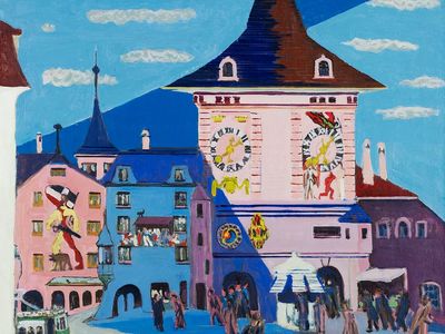 Bern Belltower (1935) painting high.