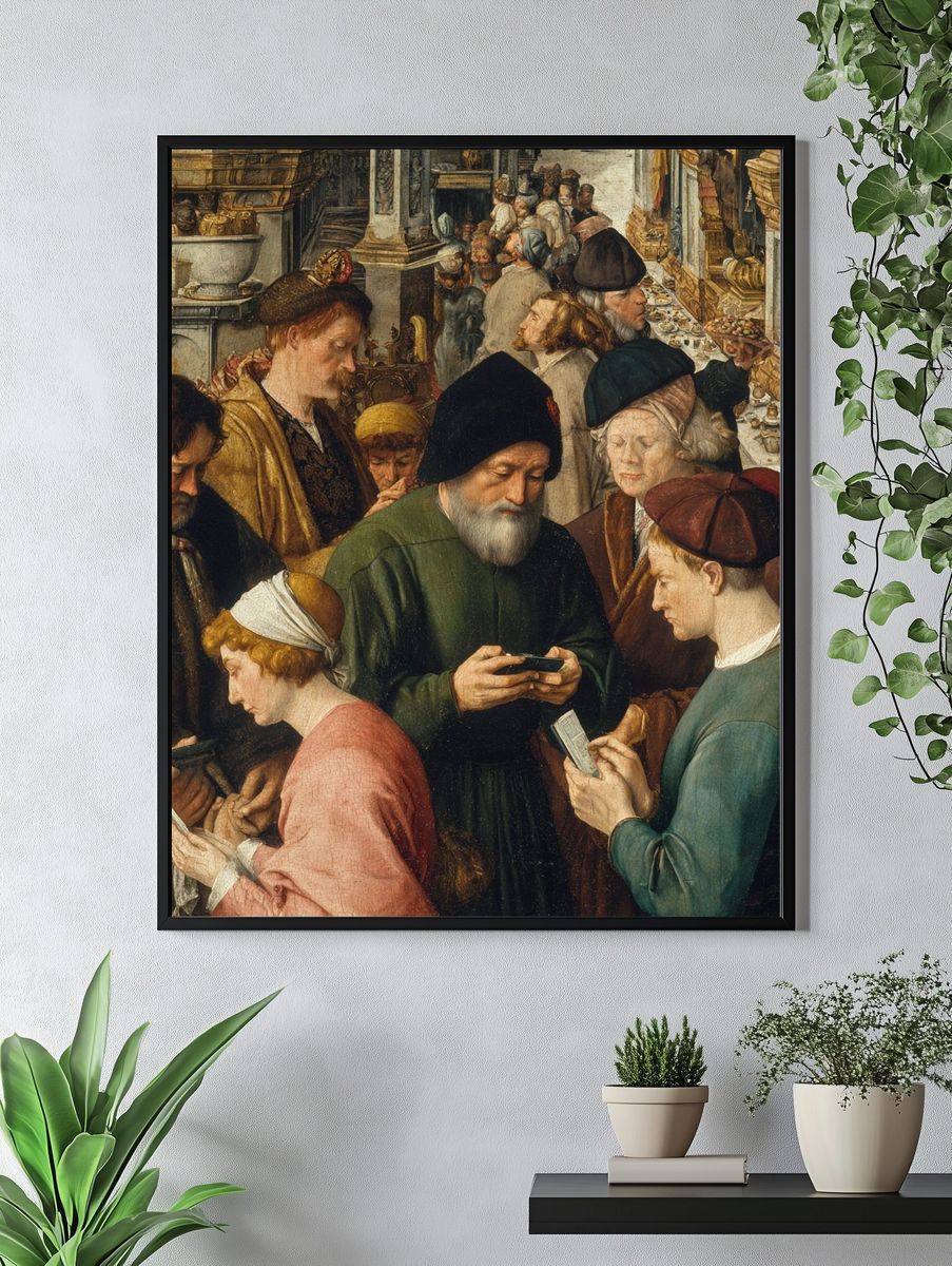 Market Scene Renaissance Print. — room view 4