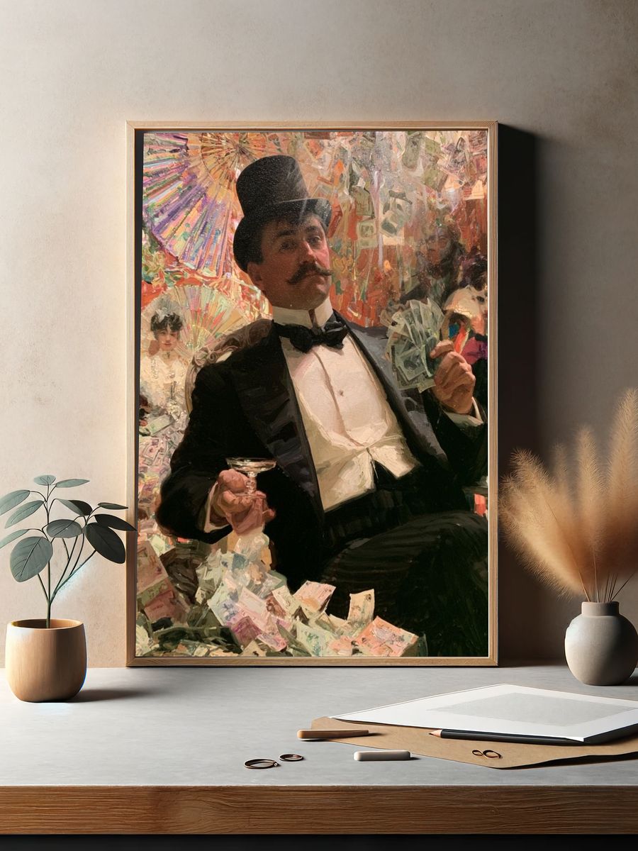 Cabaret Gentleman Fine-Art Poster. — room view 2