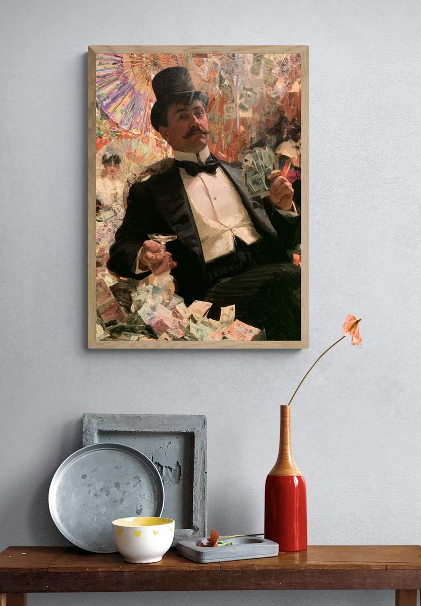 Cabaret Gentleman Fine-Art Poster. — room view 3