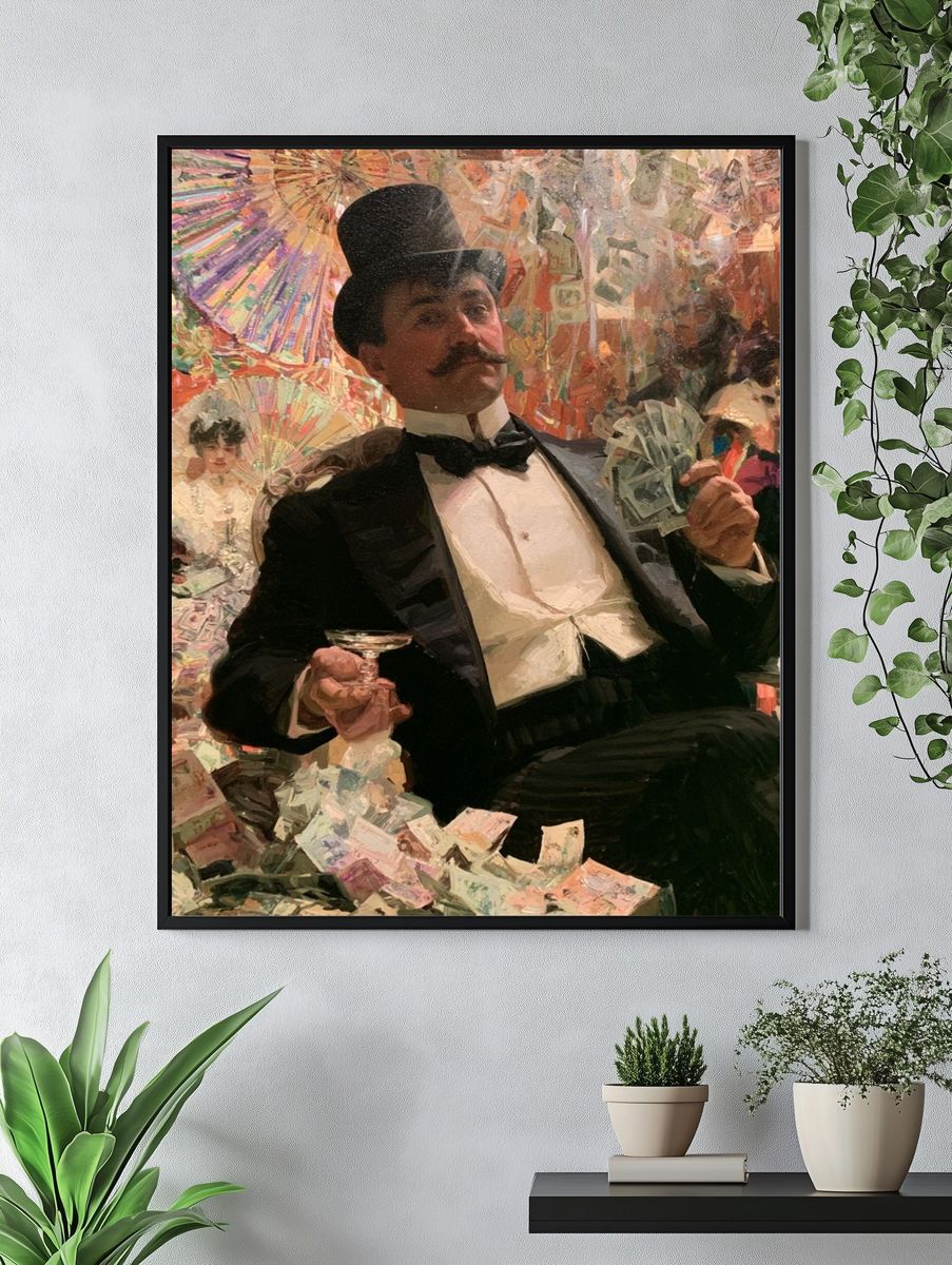 Cabaret Gentleman Fine-Art Poster. — room view 4