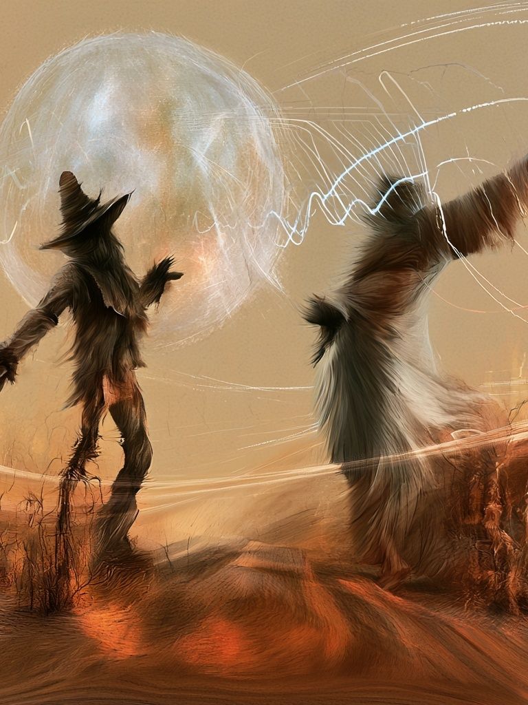 Desert Ritual Surrealism Poster. poster — fine-art art