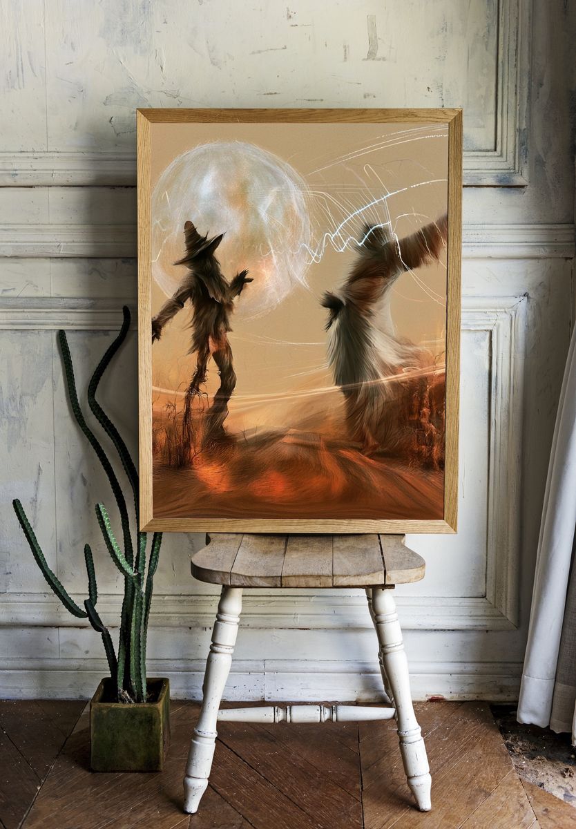 Desert Ritual Surrealism Poster. room preview
