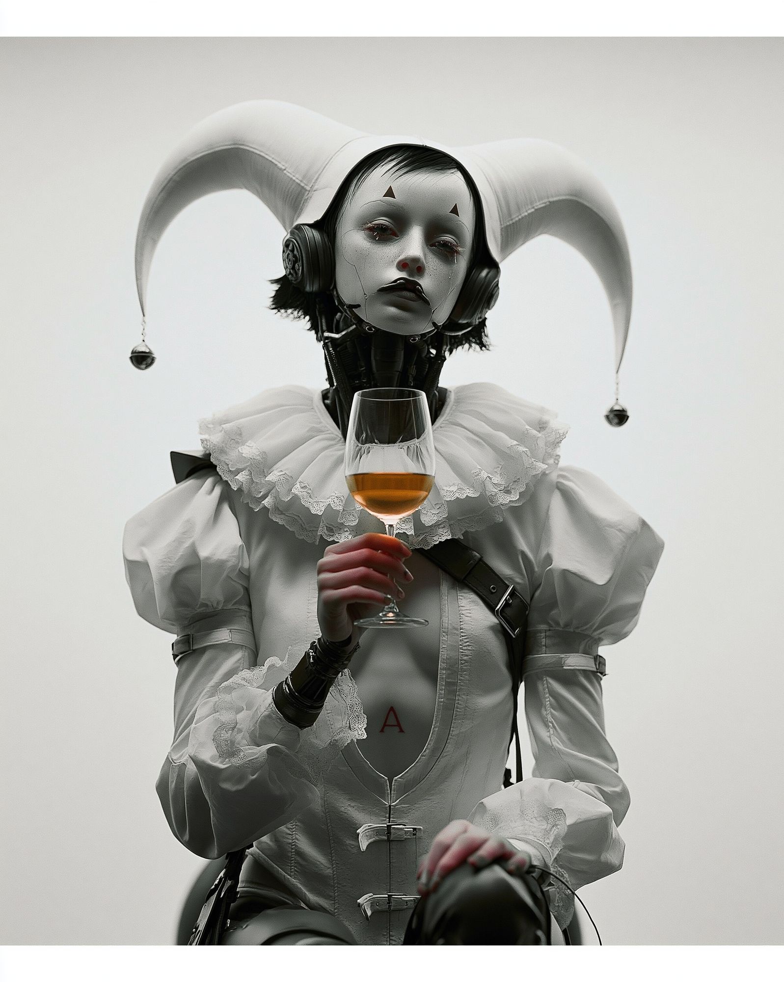 Surreal Jester Portrait Print. poster detail