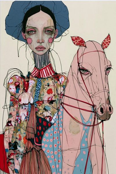 Surreal Fashion Portrait Poster.