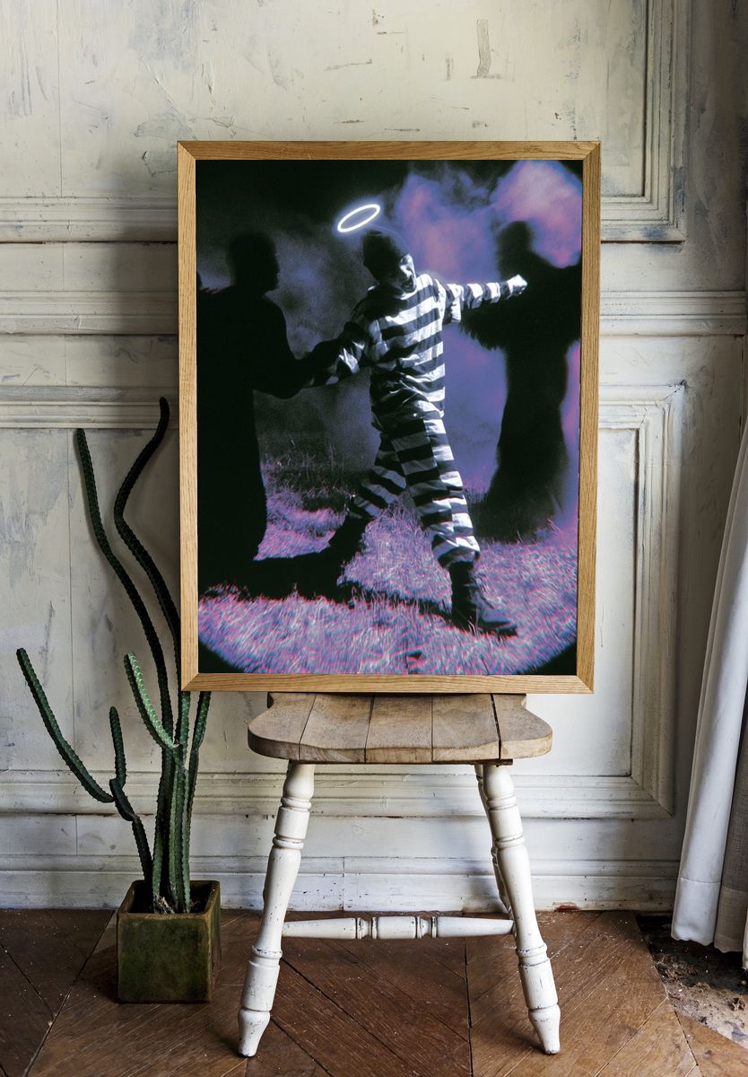 Halo Prisoner Surrealism Poster. room preview