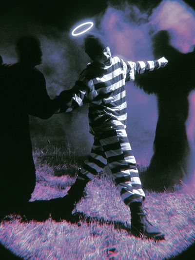 Halo Prisoner Surrealism Poster. poster