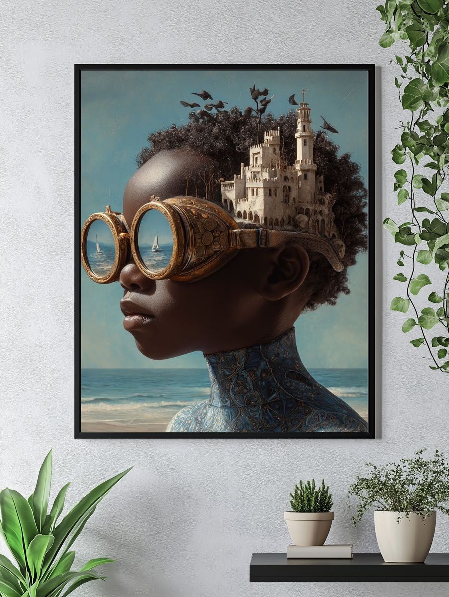 Dreamscape Portrait Surrealism Poster. — room view 4