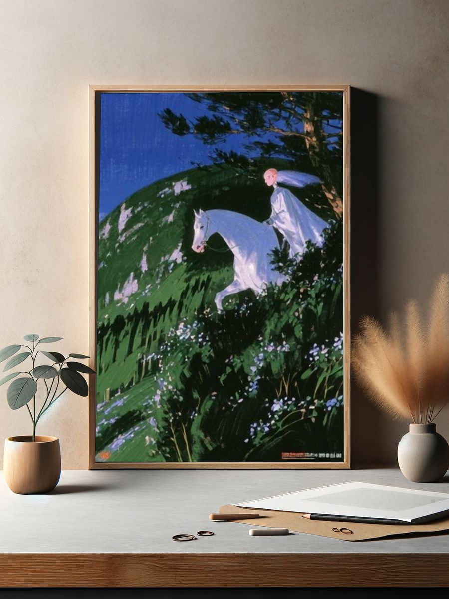 Moonlit Rider Fine-Art Print. — room view 2