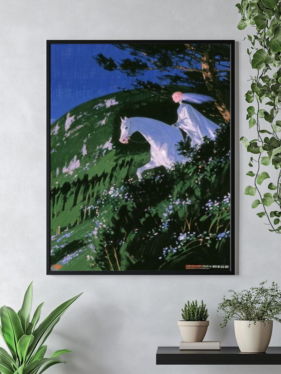 Moonlit Rider Fine-Art Print. — room view 4