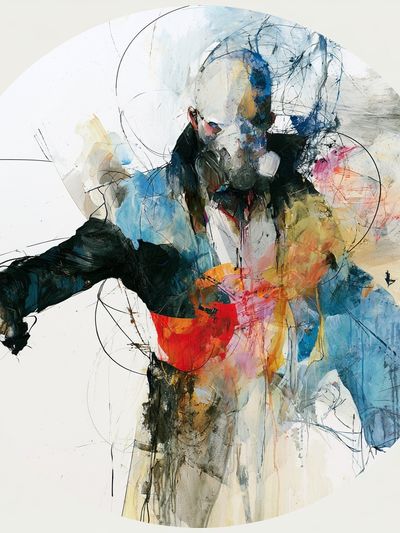 Abstract Figure Expressionism Poster.