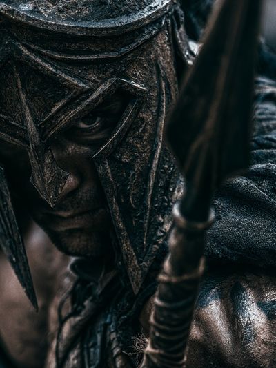 Spartan Warrior Portrait Print.