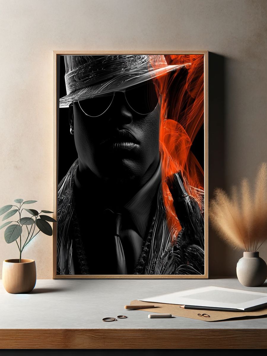 Stylized Portrait — Fine-Art Print. — room view 2