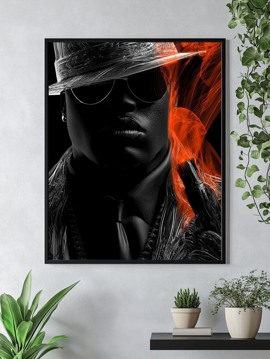Stylized Portrait — Fine-Art Print. — room view 4