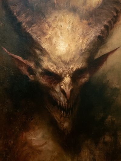 Demonic Creature Fine-Art Poster. poster