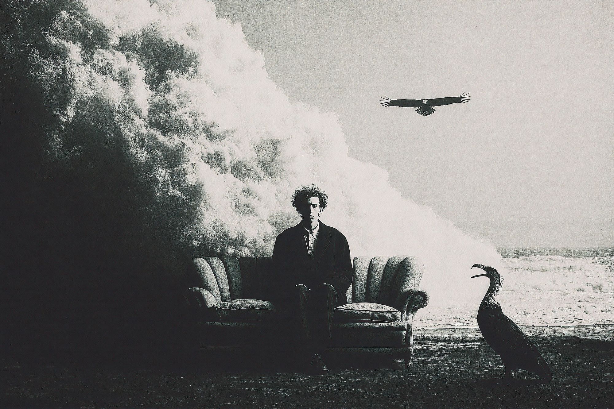 Surreal Seaside Portrait Print. poster detail