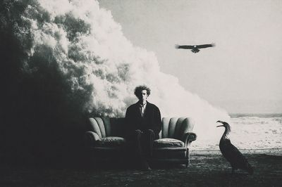 Surreal Seaside Portrait Print.