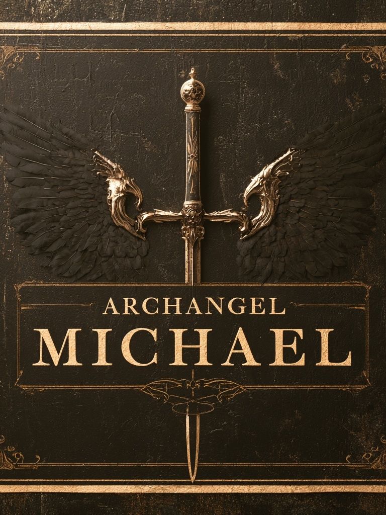 Archangel Michael Gothic Print. poster — fine-art art