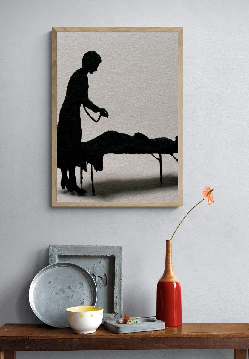 Silhouette Surgery Fine-Art Print. — room view 3