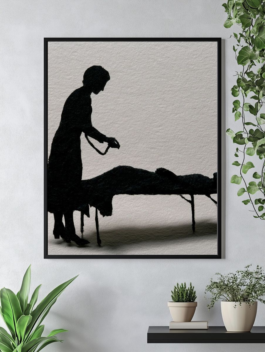 Silhouette Surgery Fine-Art Print. — room view 4
