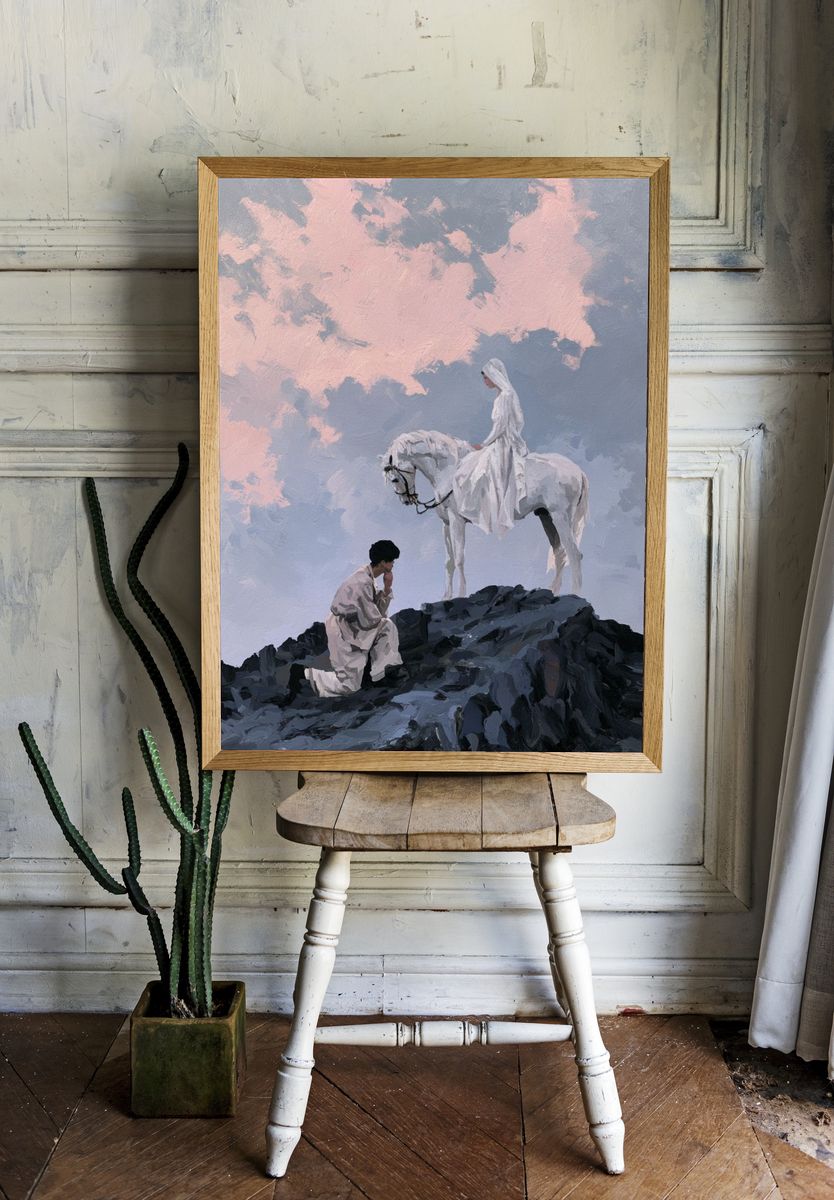 Dreamlike Rider Fine-Art Print. — room view 1