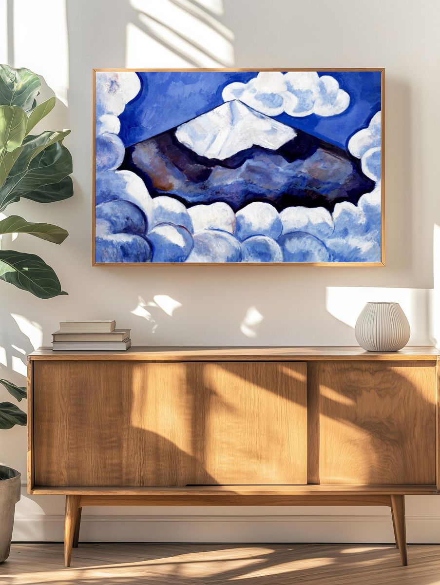 Popocatepetl; Spirited Morning (1932) painting. — room view 3