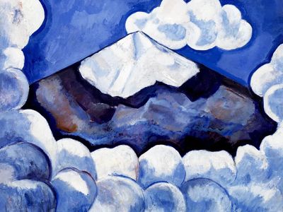 Popocatepetl; Spirited Morning (1932) painting. poster