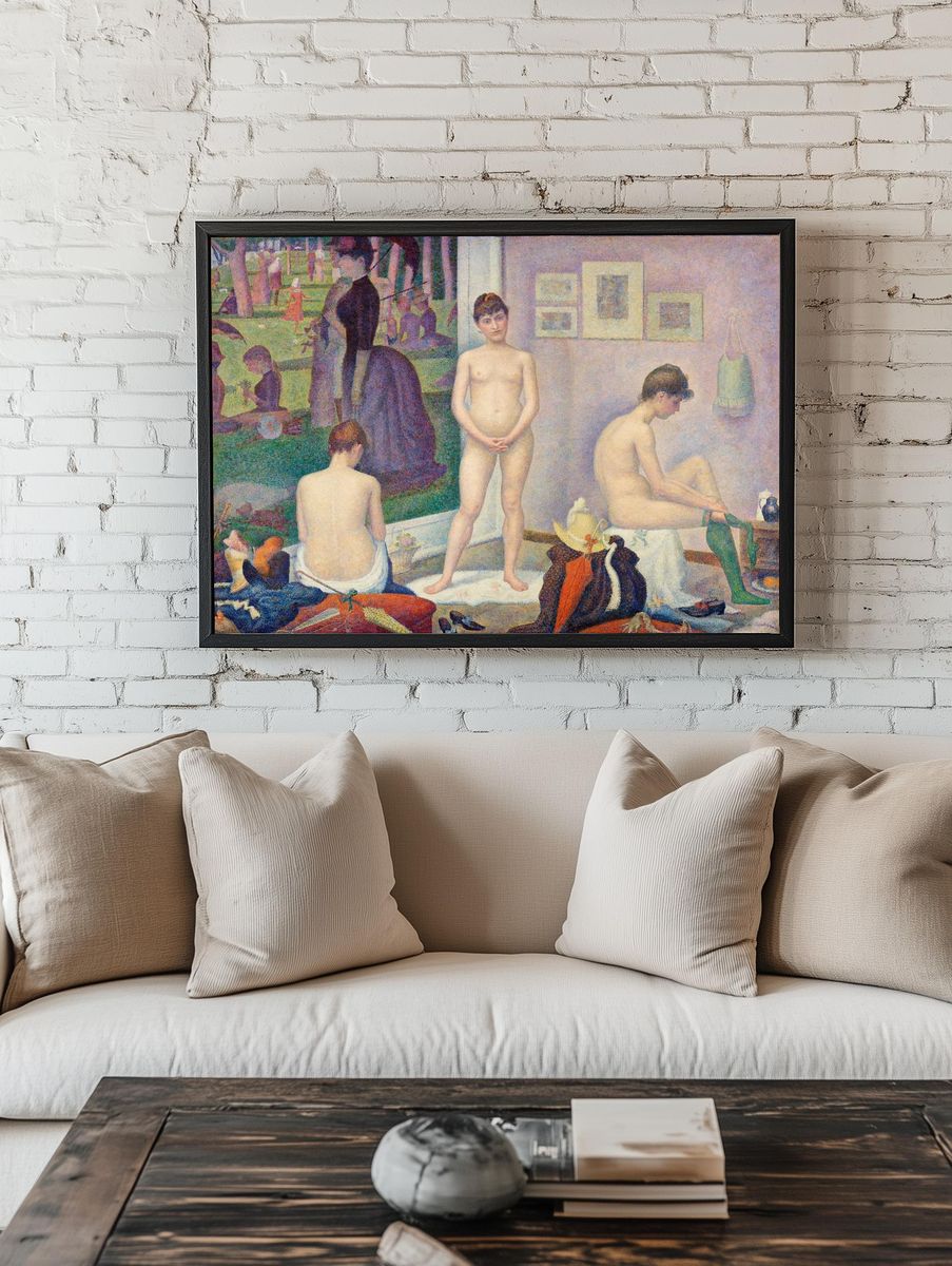 Skeleton Saint Portrait Print. — room view 1