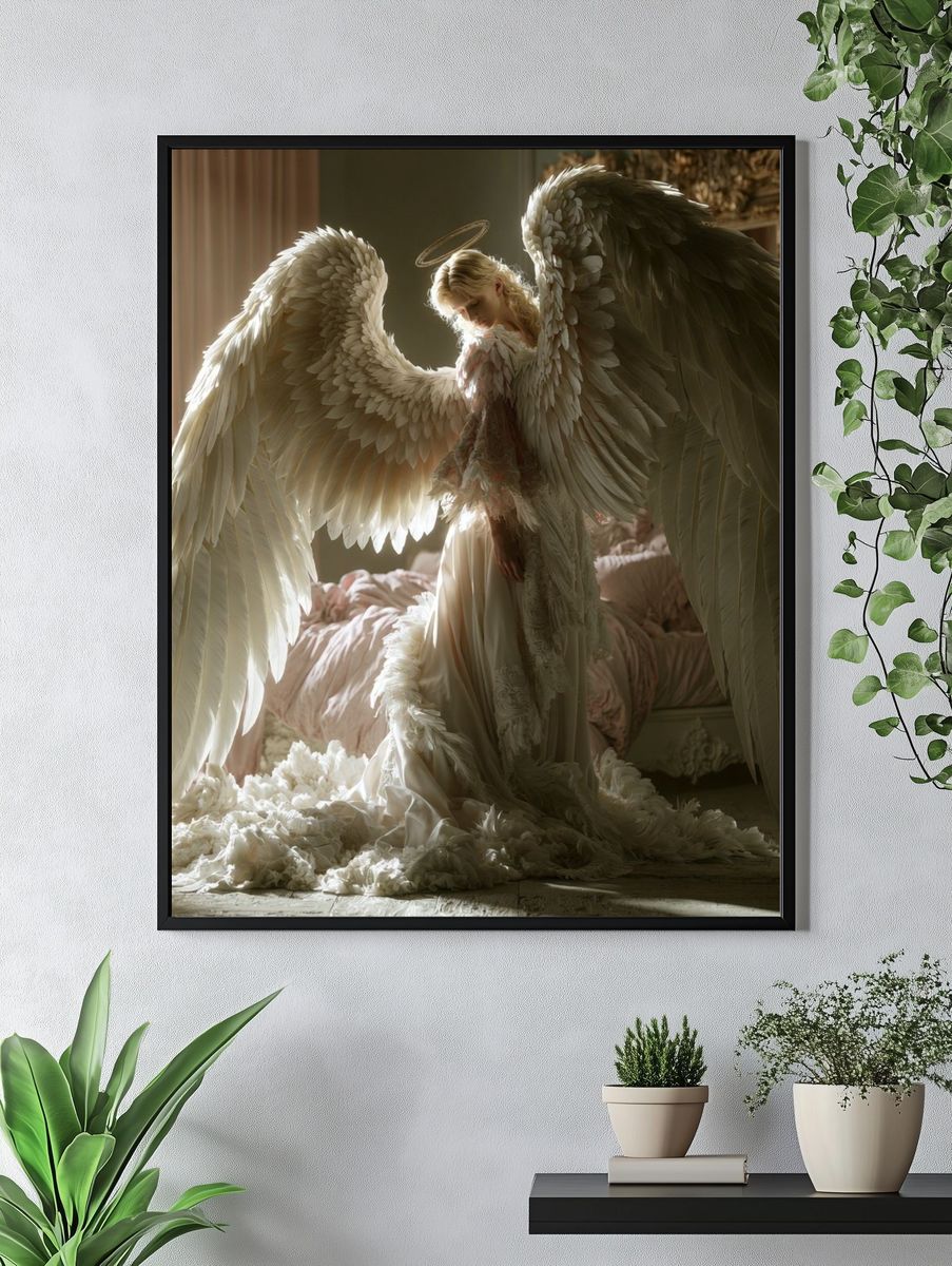 Celestial Angel Portrait Print. — room view 4