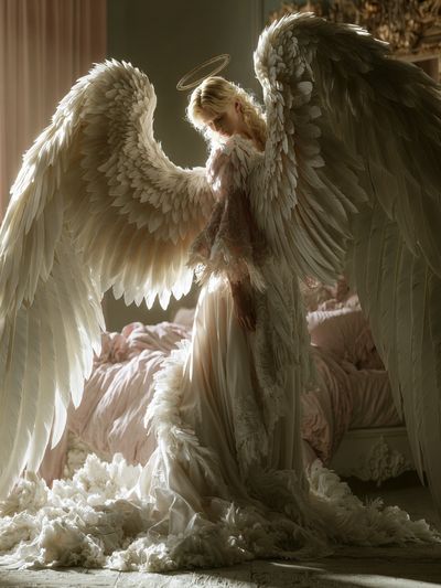 Celestial Angel Portrait Print.