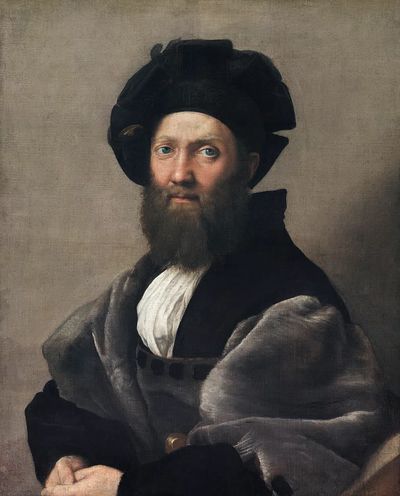 Raphael 's Portrait Baldassarre Castiglione. poster